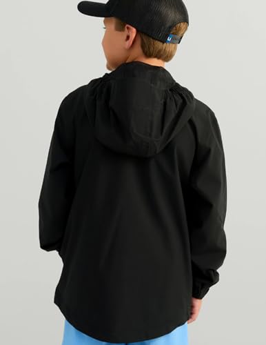 HUK Boys' Storm Jacket, Heavy Duty Fishing Rain Coat for Kids2