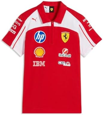 PUMA Scuderia Ferrari F1 2026 Polo Team Enfant – Rouge