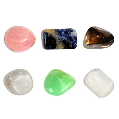 Image of Reiki Crystal Products Certified Natural Crystal Tumble Stone Kit | Multiple Crystal Stone Sets for Meditation, Reiki, Chakra & Spiritual Practices