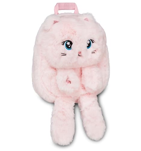 Sac à dos maternelle chaton rose pour petite fille avec bretelles réglables SJ Gang
