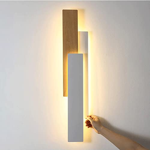 Lámpara de pared de madera ultrafina para solucionar zonas oscuras en pasillos 7