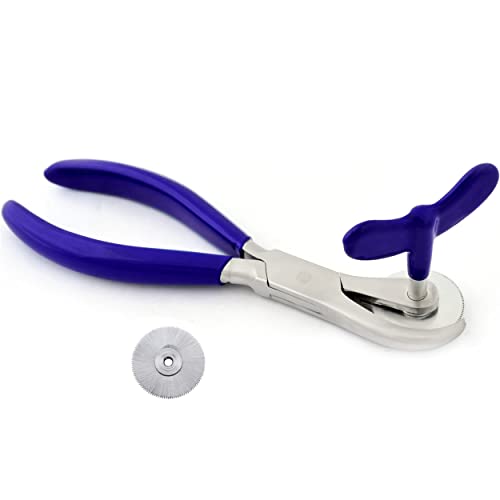 Image of Heavy Duty Finger Ring Cutter Blue PVC Handle Metal + Extra Blade Emergency EMT First Aid Jewellery Tools