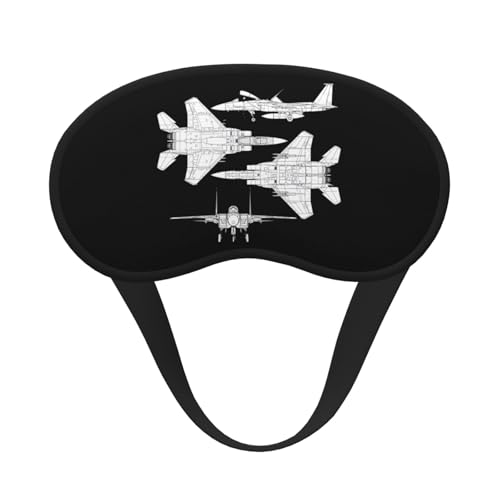戦闘機 イーグルの設計図 アイマスク 睡眠用 安眠グッズ 目隠し 快眠グッズ スリープマスク 収縮バンド型 軽量 通気性 柔らかい 遮光 圧迫感なし 肌にやさし 仮眠 旅行 出張 昼寝に最適 四季 男女兼用 1枚