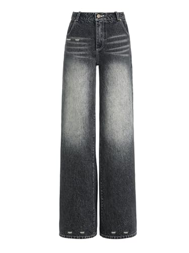 EMMIOL Womens Baggy Jeans Wide Leg Mid-Low Rise Boyfriend Loose Denim Pants Y2K 90S Outfits4