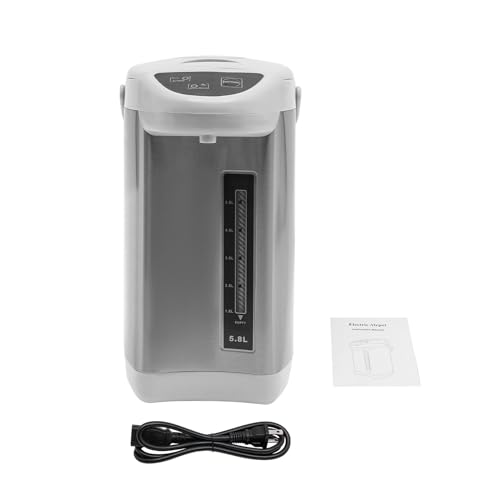 Hervidor eléctrico 5.8L acero inoxidable con 3 modos de dispensado miniatura 6