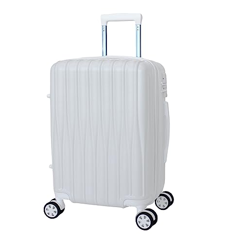 World Traveler Snow 3-Piece Expandable Spinner Luggage Set, Cream White, One_Size2