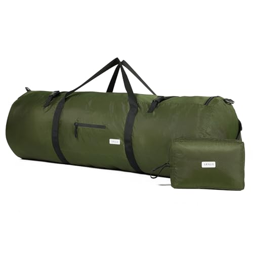 Arxus Bolsas de Deporte Grande 90L 50L 30L Hombre y Mujer Bolsa de Viaje Plegable para Fin de Semana Deportiva Gimnasio Bate de Béisbol con Bandolera, Almacenamiento de Tienda Camping