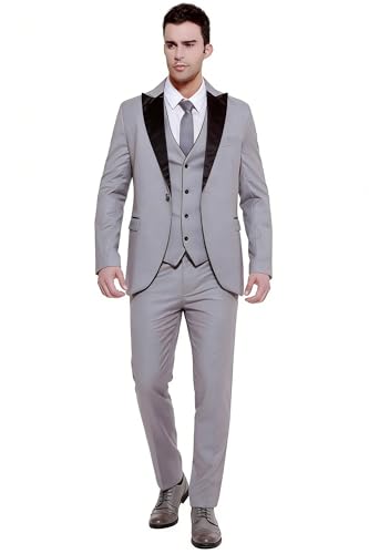 Veste à boutonnage simple Kromoc pour homme avec un élégant revers en pointe