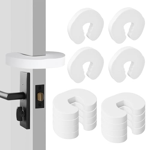 Romon Bloque Porte Bébé, 12 Pièces Cale Anti Pince Doigt pour Fenetre Sécurité, Porte Securite Bebe Amortisseur Stop-Porte Mousse Enfant, Protection Doigt Enfant...