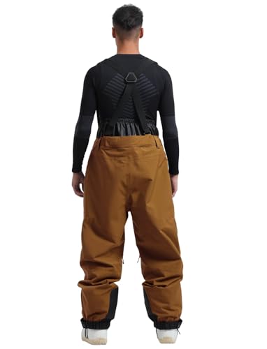 IMPHUT Ski Pants Snowboard Pants for Men, Baggy Snow Pants Insulated Waterproof Windproof, Mens Snow Bibs Overall