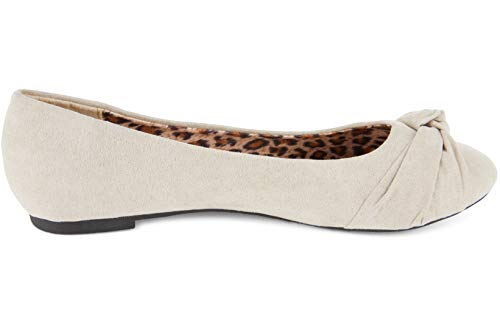 Image of Women's Flats with Knot Front Cute Ballet Flats for Women Casual or Dressy Shoes for Women Comfortable Flats Womens Shoes