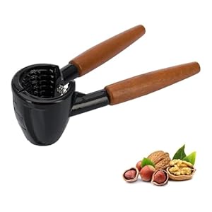 Westmark Schiaccianoci, Alluminio pressofuso/Legno, Lunghezza: 16,8 cm, Sieger Nussprofi Deluxe, Marrone/Nero, 33262270