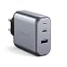 Produktbild SATECHI 30W Dual Port Wandladegerät mit USB C PD & USB 3.0 Port  Kompatibel mit 2022 iPad Air M1, 2021 iPad Pro M1, iPhone 14 Pro Max/14 Pro/14/14 Plus, iPhone 13 Pro Max/13 Pro/13/13 Mini