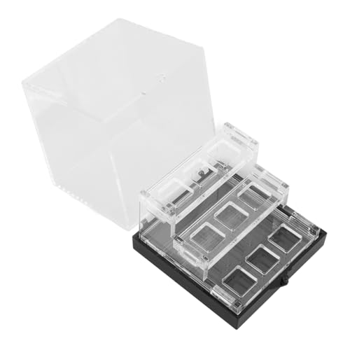 OUNONA Acrylic Display Box 3 Tier Riser Gemstone Organizer Box for Jewelry Coins Small Acrylic Display Case