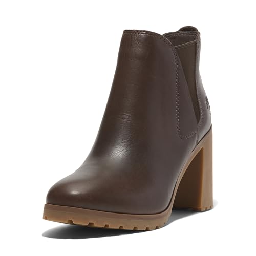 Timberland Allington Mid Chelsea - Botas para mujer, marrón (Brown Full-Grain), 7.5 Wide