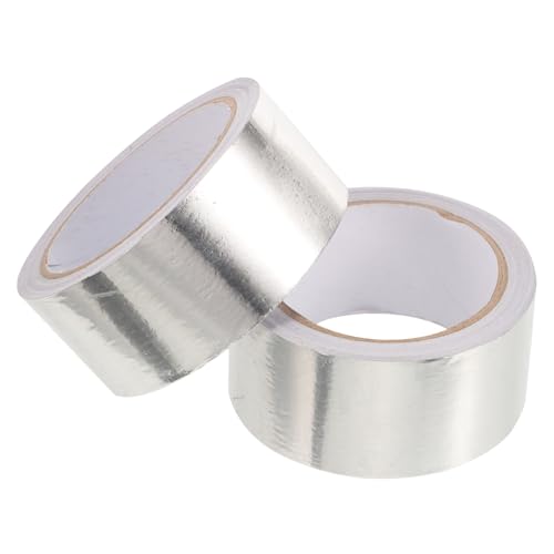 BUGUUYO 2 Rolls Sealing Aluminum Foil Tape Insulation Sealing Tape for Aluminum Foil Insulati