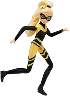 BANDAI - Miraculous Ladybug - Mannequin Doll 26 cm - Queen Bee - Official Miraculous Licence - Articulated Queen Bee Doll - Toy for Children from 4 Years - P50003