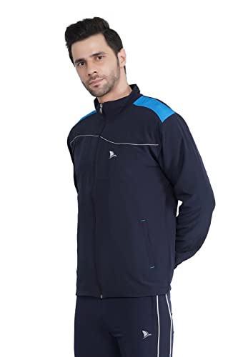Image of Men's Gym, Yoga, Sports, Running Active Wear Regular Fit Track Suit Set With Zipper Pockets (201)