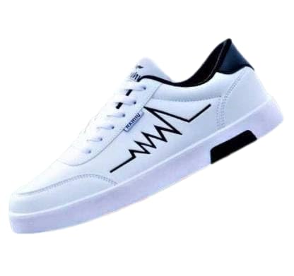 Amber Mens Sports Running and Walking, Comfortable Stylish Sports Shoes for Men Lace-Up Trendy Shoes for Men (White, 9) (B0CJTXT99L) Amazon Price History, Amazon Price Tracker