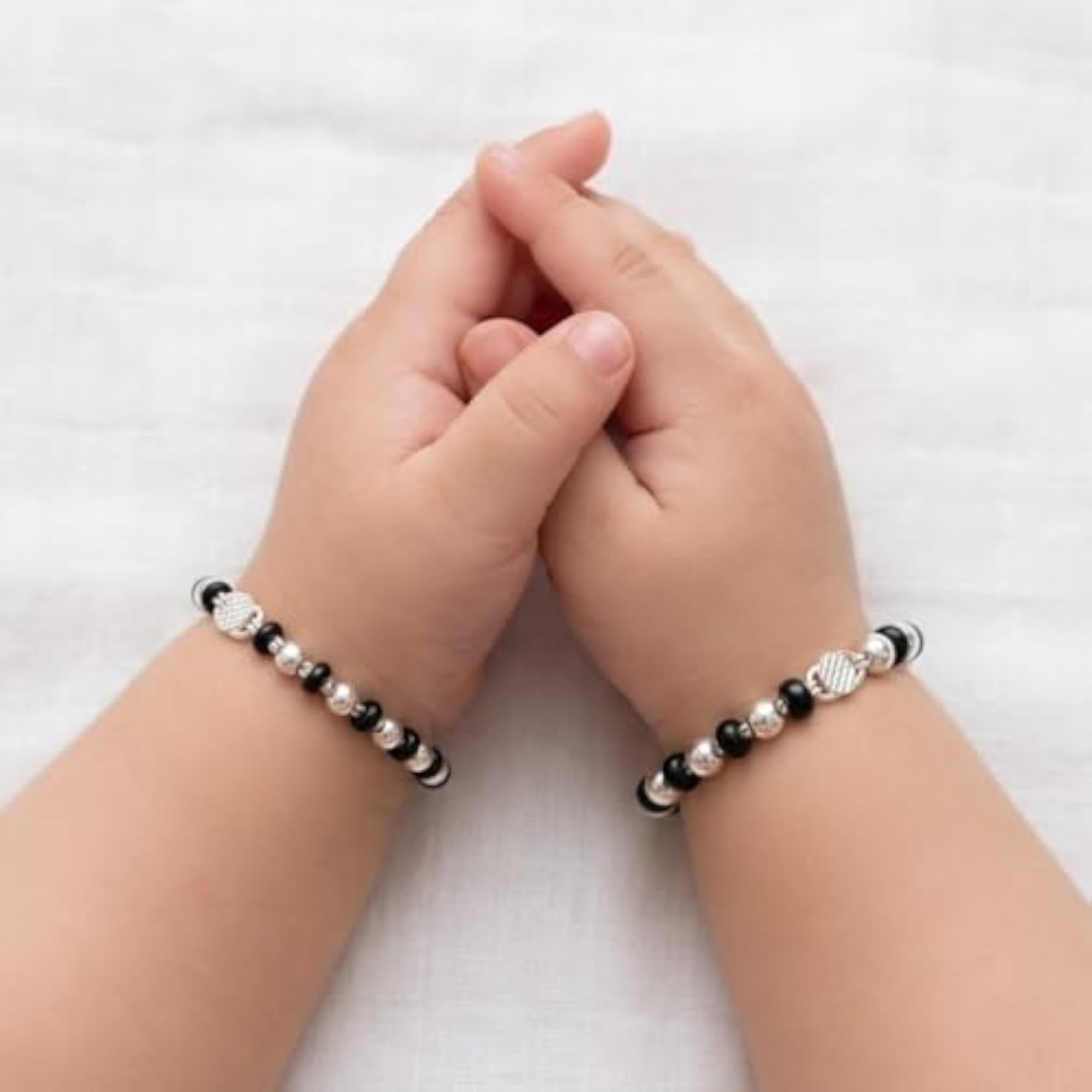 Pure Silver Kadli for Newborn Baby, Adjustable Bracelet