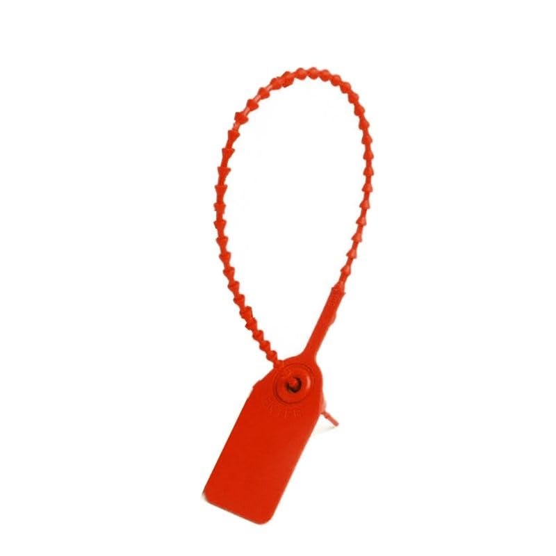 Etichette in plastica, 100 pezzi di timbri segnaletica manipolazione autobloccanti numerati monouso multicolore (blu)