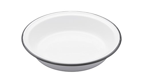 Kitchen Craft Living Nostalgia Plato para Pastel Esmaltado, Porcelana, Blanco, 54x7.31x1.16 cm