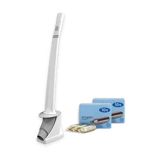 CO₂ Powered Toilet Plunger White Color...