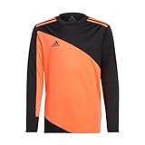 adidas Bambino Squadra 21 Goalkeeper Jersey, Black/App Solar Red, 15-16 Years