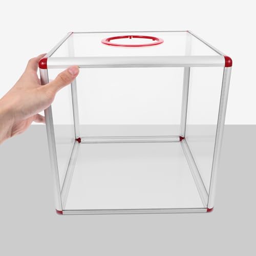Boîte à dons en acrylique transparente Operitacx avec assemblage facile pour tombolas