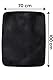 Brandsseller Haustierdecke 70x100 cm – Seidenweiche Hundedecke & Katzendecke mit Dicker Borde – Tiermatte waschbar – Kuschelig & robust für Auto, Couch oder Boden Schwarz