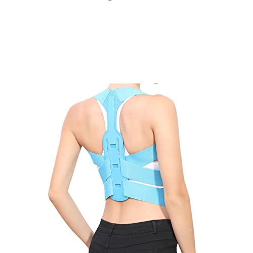 Cinturón de Soporte Ajustable para la Espalda, Corrector de Postura para clavícula, Columna Vertebral, Espalda, Hombros y Zona Lumbar, corsé para una Postura Saludable y Relajante (Color: Gris-A, Tal