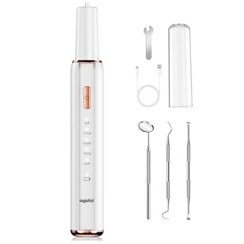 Limpiador Sarro Dental Cepillo Dientes: Kit de Quita Sarro Dental con luz LED y 5 Modos - USB Recargable Limpieza Bucal Eliminar Perro con 3 Cabezales Distintos - Limpieza Dental para Mascotas y Casa