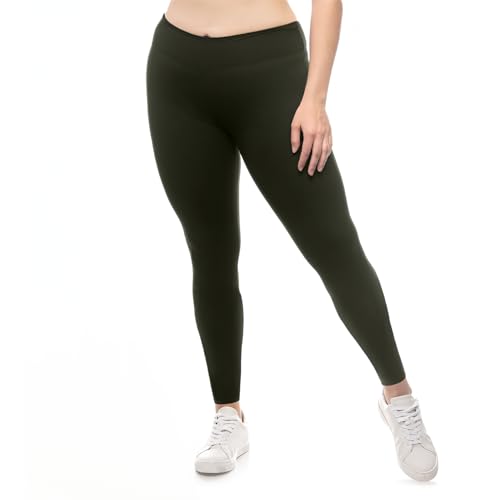 SATINA High Waisted Leggings for Women - Ladies Stretchy Gym and Yoga Leggings, Women's Workout Pants for Comfortable All Day Wear