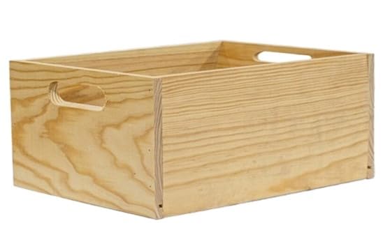 Caja Madera Deco - Envío 24h - Caja Multiusos - Almacenaje, Decoración Sostenible con asas (20x15)