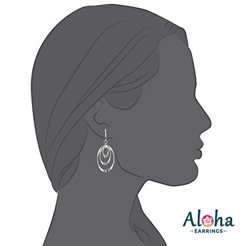 Aloha Earrings 0S5007 Silver Clip On Earrings For Women, They Look Pierced, Don'T Pinch & Won'T Fall Off, Hypoallergenic & Lightweight thumb #1