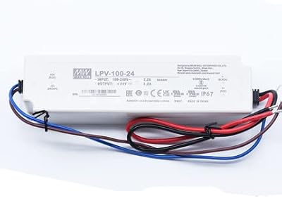 Taiwan meanwell power LPV-100-24 100W 24V4.2A LED IP67 waterproof power supply constant voltage power supply