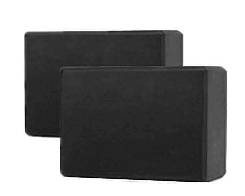 PowerLife Yoga Block (Set of 2) - Supportive Latex-Free EVA Foam Soft Non-Slip Surface for Yoga, Pilates, Meditation
