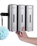 AIKE EasyPush Dispensador De Ducha, Montaje De Pared Sin Taladro para Champú &...