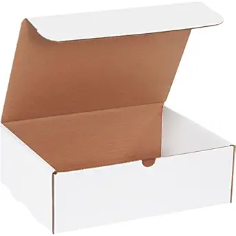 BOX USA Aviditi White Corrugated Corrugated Cardboard Mailing Boxes, 10