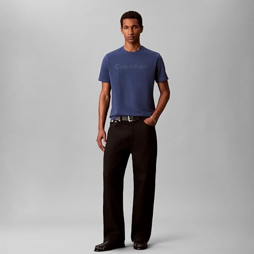 Image of Calvin Klein Men's Relaxed Fit CK Logo Crewneck T-Shirt