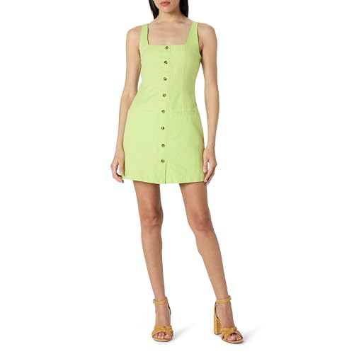 Image of The Drop Womens Amira Button Down Linen Mini Dress