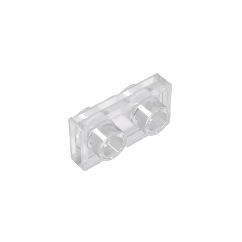 GDS-1581 1x2 Double Sided Board 50PCS Compatible with Lego Toy DIY Parts and MOC Components for Major Brick Brands Color:Trans-Clear — image 1