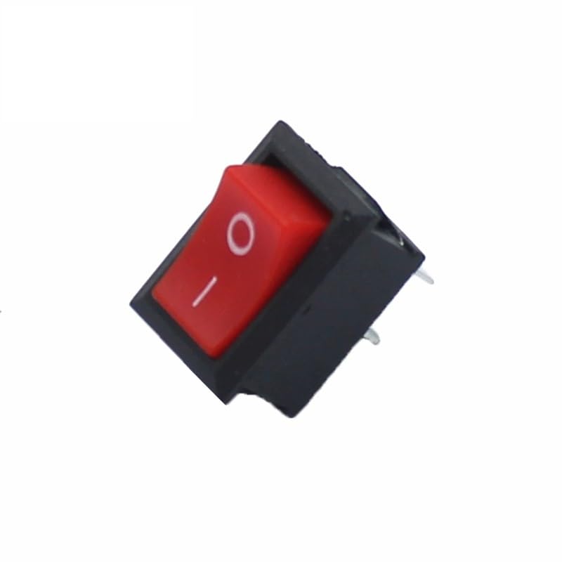 100PCS Red ON-OFF KCD1 15*21mm 2pin 6A 250V 10A 125V 15X21 Rocker