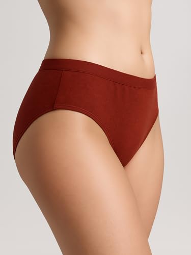 Image of Women's Soft Cotton Mid-Rise Bikini Briefs | Pack of 2 | Seamless Feel | Stretchable & Breathable Everyday Underwear | Comfortable Fit