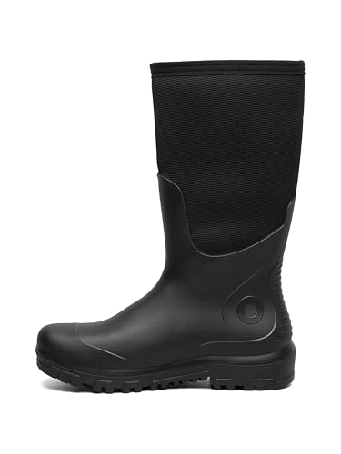 BOGS Men's Essential Insulated Tall Steel Toe Black 4 Medium