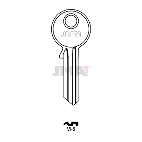 Lot de 10 clés vierges VI-8 GMA/VI3R Silca/VIRO Cover