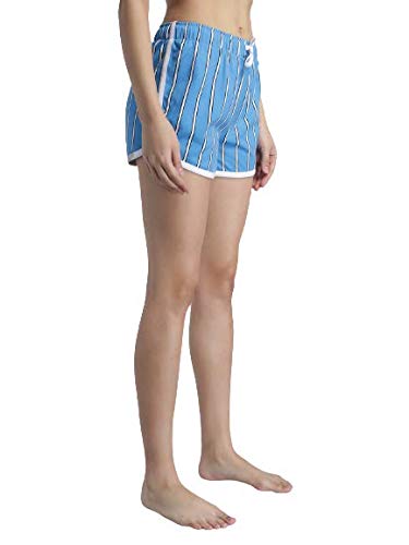 Image of KOTTY Cotton Printed Women's Night Shorts (StripeBlue,34)