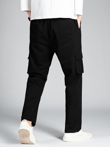 Image of TAGDO Men Flap Pocket Drawstring Waist Trousers (2030)