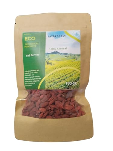 Bayas de goji, superalimento natural, antioxidantes en goji, energía saludable, fuente de vitaminas, refuerzo inmunológico, goji snack, metabolismo saludable, sabor dulce goji, goji en bayas.