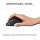 Logitech M240 Silent Bluetooth Maus, Kabellos, Kompakt, Mobil, Smooth Tracking, 18-Monate-Batterie, für Windows, macOS, ChromeOS, kompatibel mit PC, Mac, Laptop, Tablets - Graphit